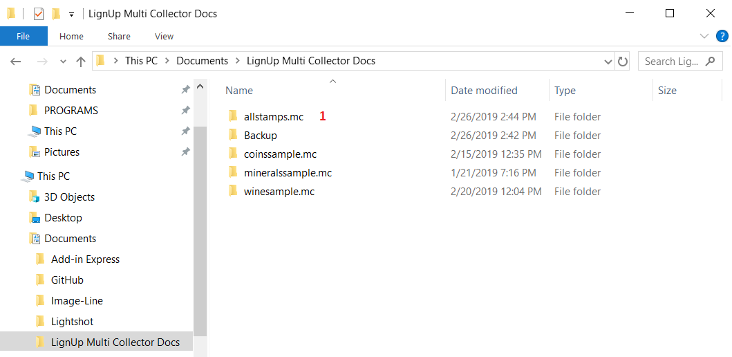 MultiCollector Database structure