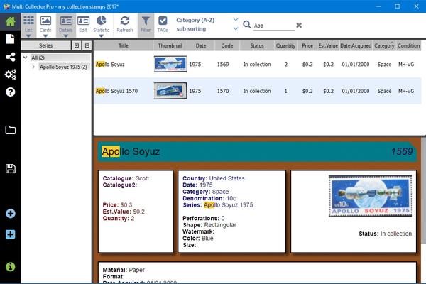 search setting dialog