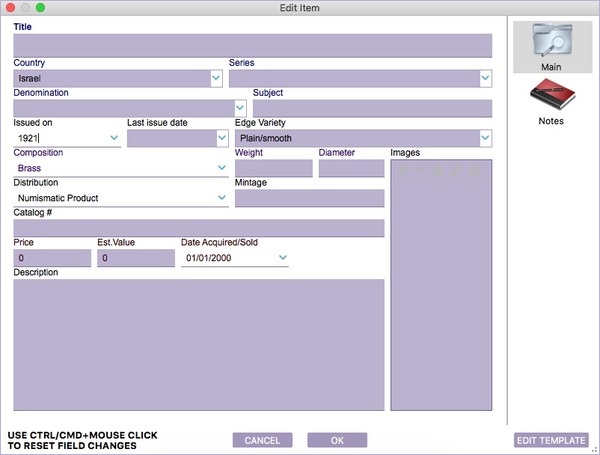 editing multiple items