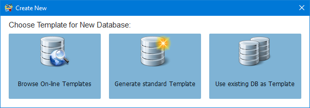 MultiCollector - Create New DB