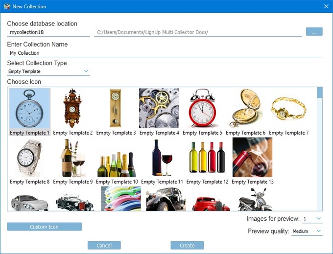 multi collector standard template
