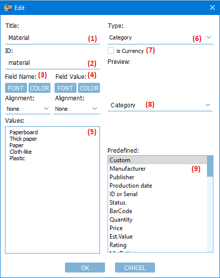 Field properties