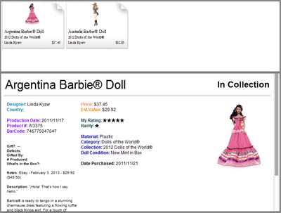dolls collecting