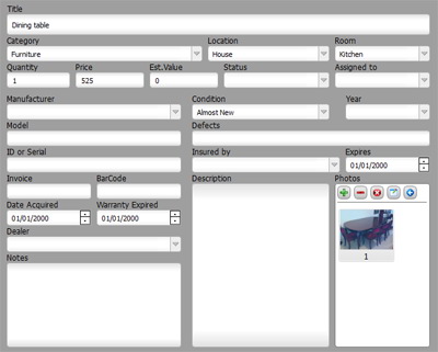 inventory organizer