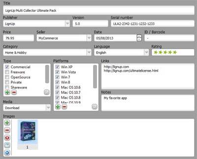 inventory of software programs